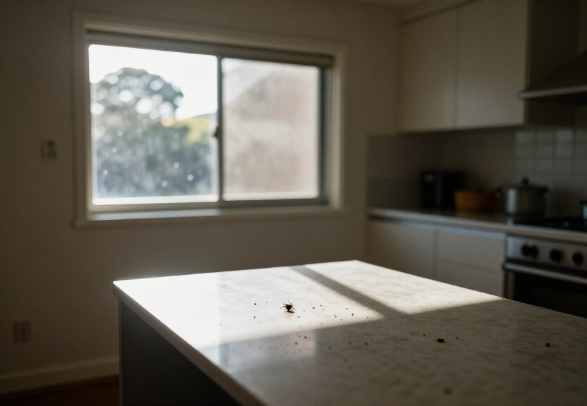 Cockroaches in a Chatswood restaurant storage area before removal
